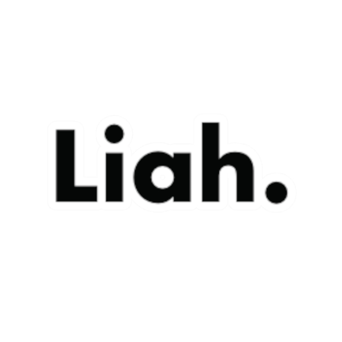 Die Cut “Liah.” Brand Sticker